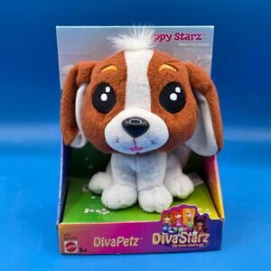 VINTAGE 2001 Diva Starz Diva Petz Hippy Starz Puppy Dog 47727  Small Plush